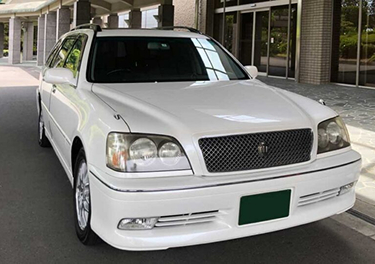 遺体搬送車｜白クラウン霊柩車(4.8m)