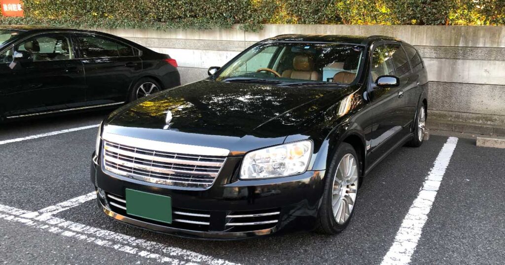 遺体搬送車｜黒ステージア霊柩車(4.8m)